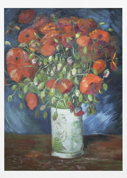 Vincent Van Gogh's Vase With Poppies (1886) - Poster / Art Print