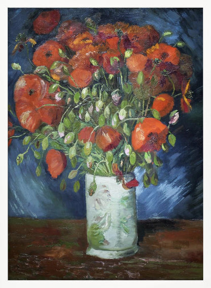Vincent Van Gogh's Vase With Poppies (1886) - Poster / Art Print