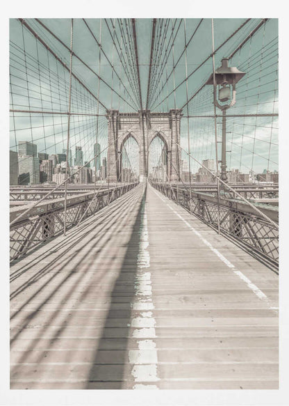 NEW YORK CITY Brooklyn Bridge - Poster / Art Print