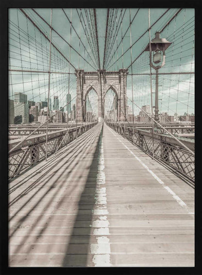 NEW YORK CITY Brooklyn Bridge - Poster / Art Print