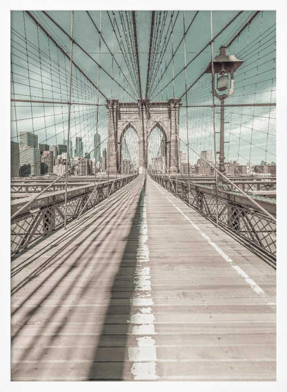 NEW YORK CITY Brooklyn Bridge - Poster / Art Print