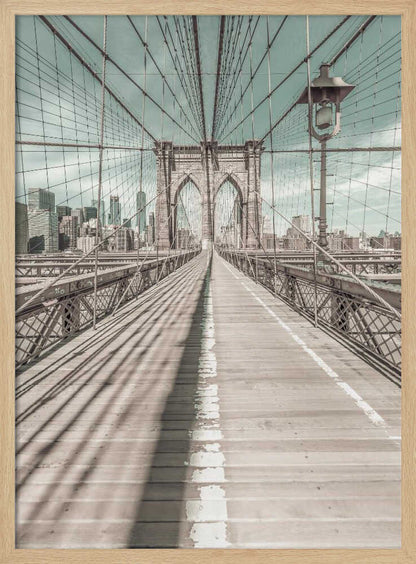 NEW YORK CITY Brooklyn Bridge - Poster / Art Print