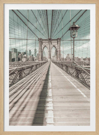 NEW YORK CITY Brooklyn Bridge - Poster / Art Print