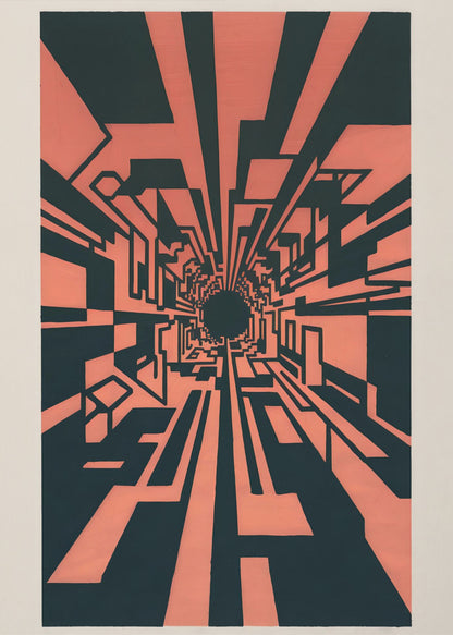 Square Warp Hole - Poster / Art Print
