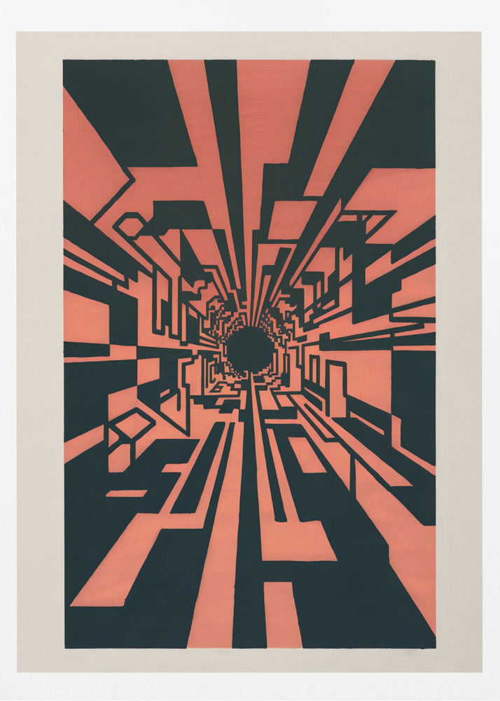 Square Warp Hole - Poster / Art Print