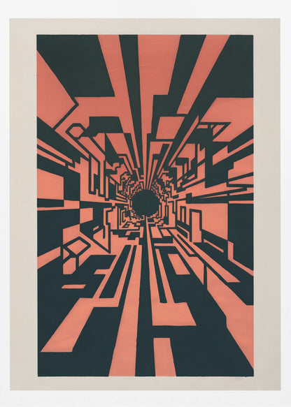 Square Warp Hole - Poster / Art Print