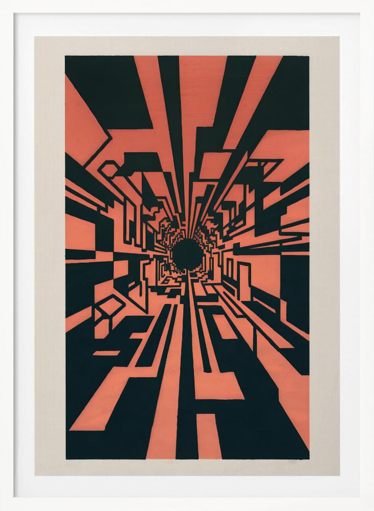 Square Warp Hole - Poster / Art Print