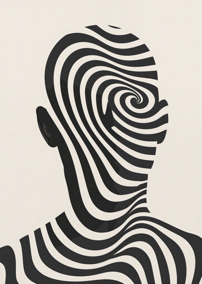 Striped Man - Poster / Art Print