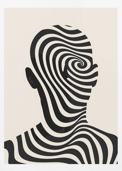 Striped Man - Poster / Art Print