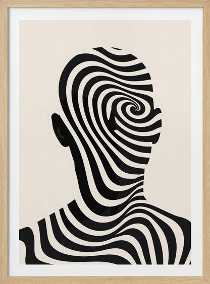Striped Man - Poster / Art Print