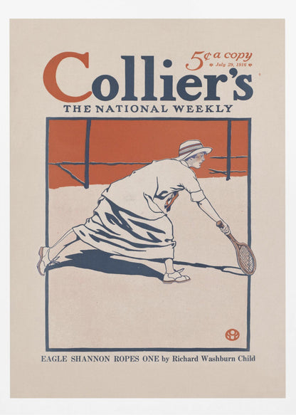 Collier's, the National Weekly, Eagle Shannon Ropes One - Poster / Art Print