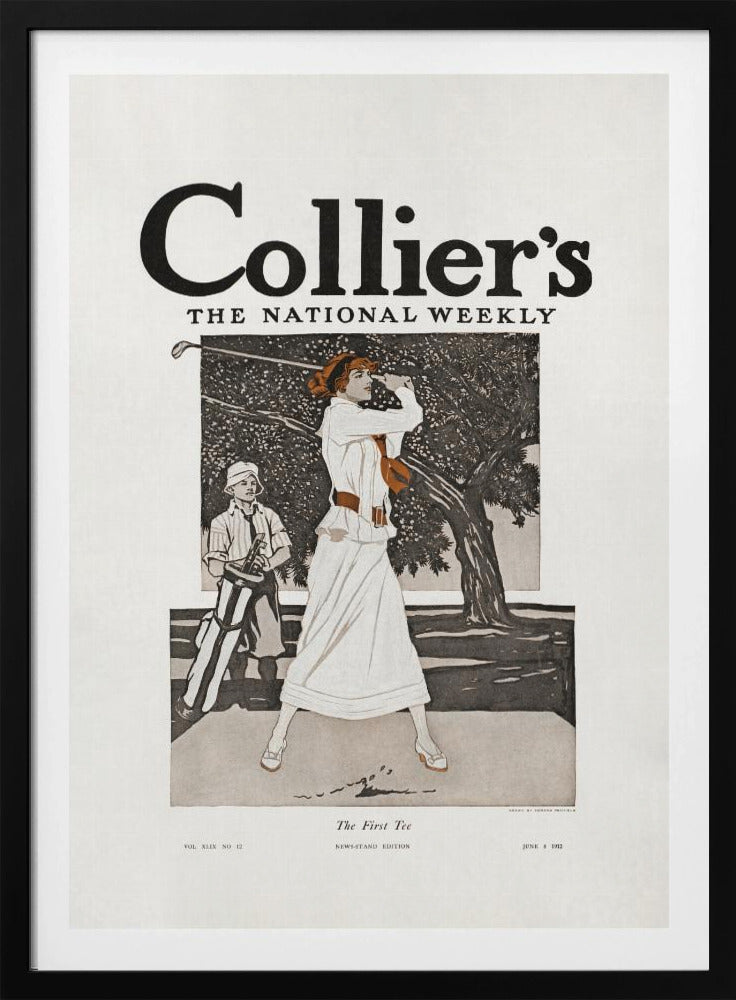 Collier's, the National Weekly, the First Tee (1912) - Poster / Art Print