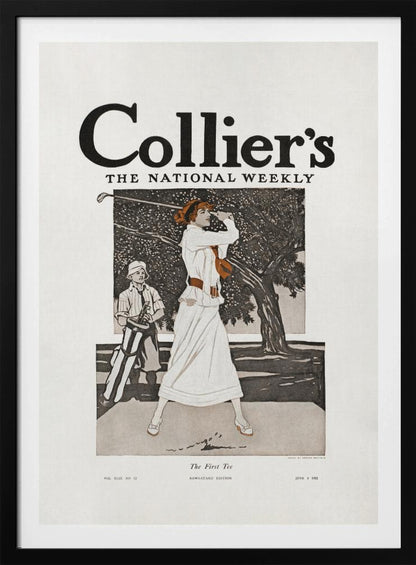 Collier's, the National Weekly, the First Tee (1912) - Poster / Art Print