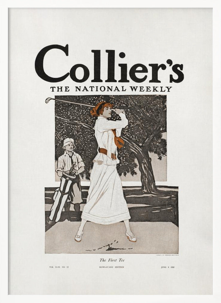 Collier's, the National Weekly, the First Tee (1912) - Poster / Art Print