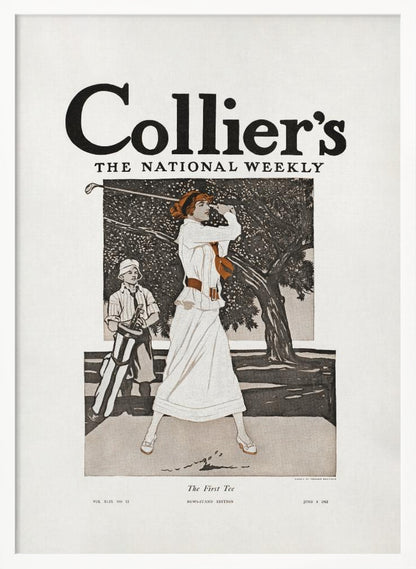 Collier's, the National Weekly, the First Tee (1912) - Poster / Art Print