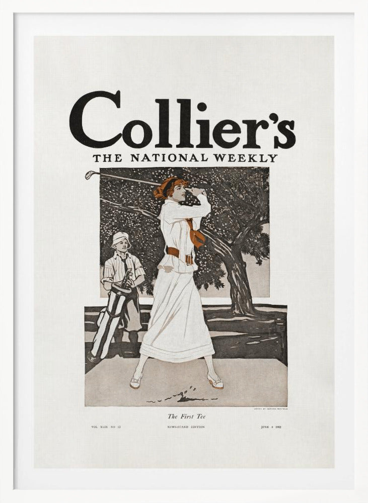 Collier's, the National Weekly, the First Tee (1912) - Poster / Art Print