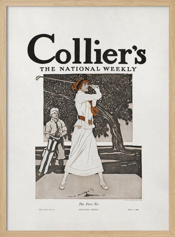Collier's, the National Weekly, the First Tee (1912) - Poster / Art Print