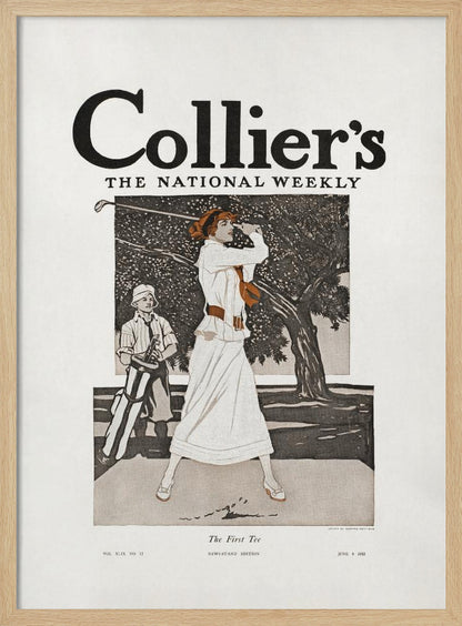 Collier's, the National Weekly, the First Tee (1912) - Poster / Art Print