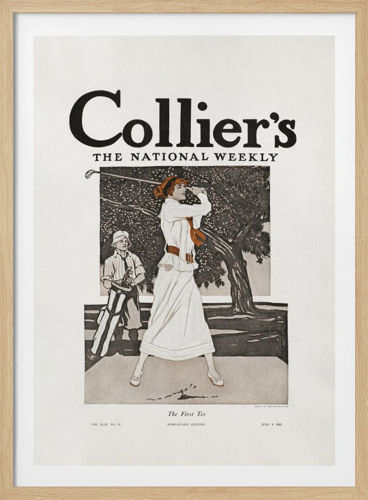 Collier's, the National Weekly, the First Tee (1912) - Poster / Art Print