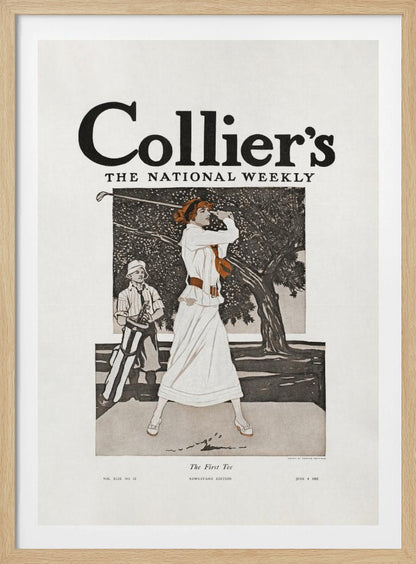 Collier's, the National Weekly, the First Tee (1912) - Poster / Art Print