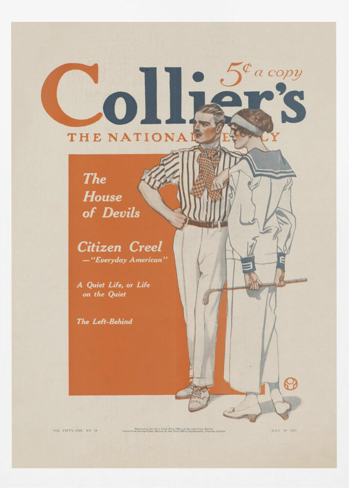 Collier's, The National. The House of Devils - Poster / Art Print