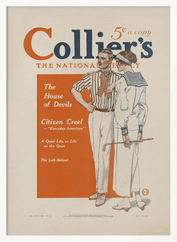 Collier's, The National. The House of Devils - Poster / Art Print
