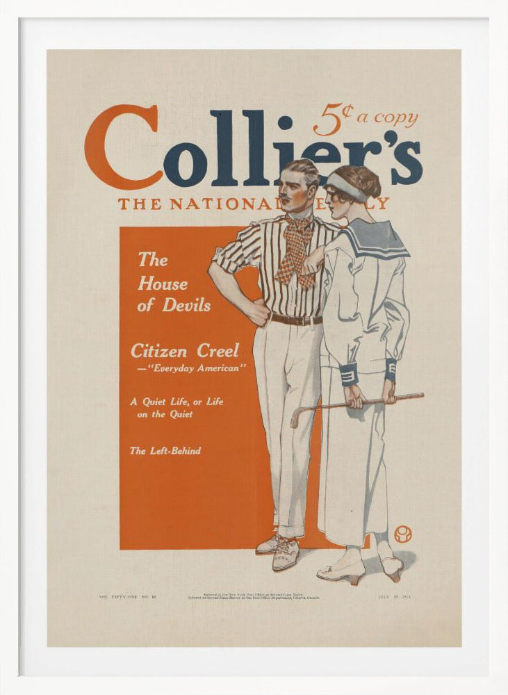 Collier's, The National. The House of Devils - Poster / Art Print