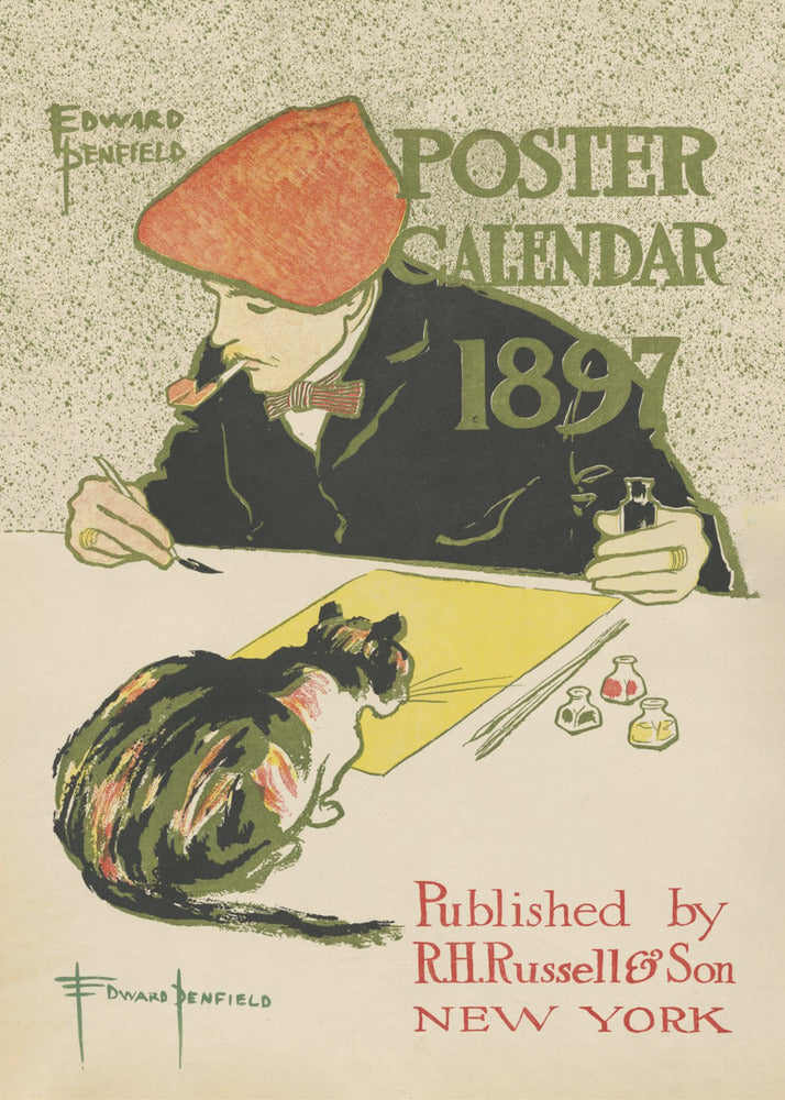 Edward Penfield Self Portrait - Poster / Art Print