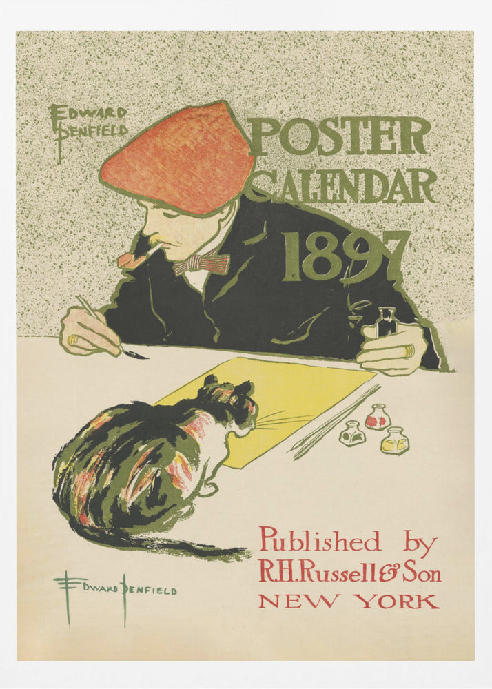 Edward Penfield Self Portrait - Poster / Art Print