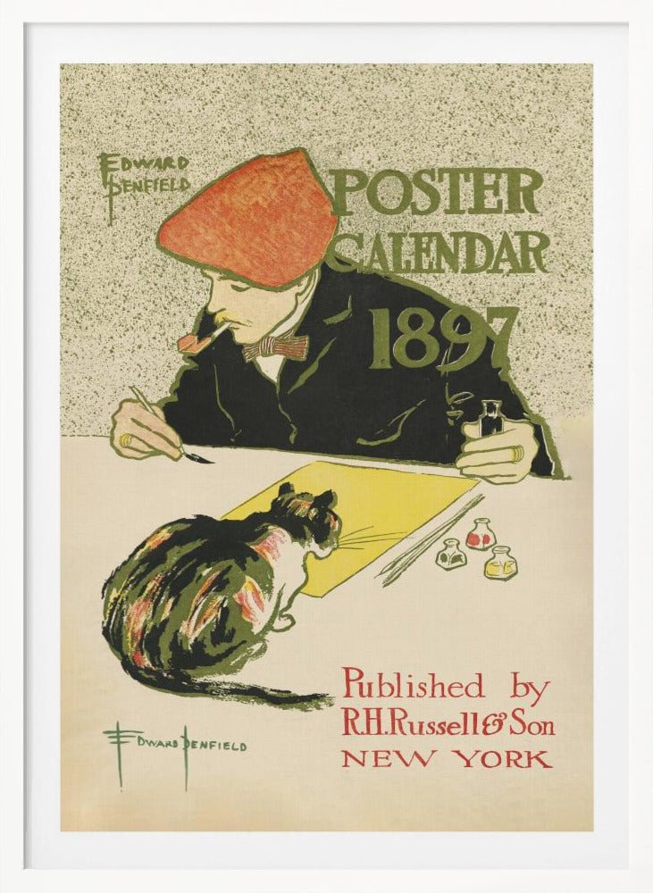 Edward Penfield Self Portrait - Poster / Art Print