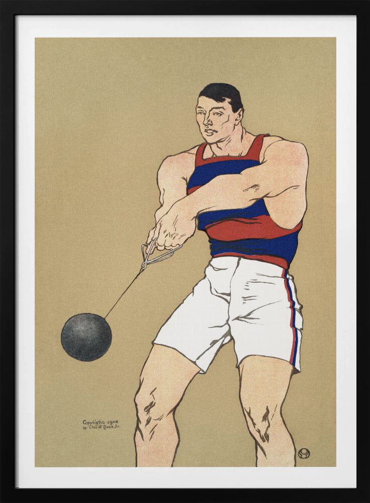 Hammer Throw (1908) - Poster / Art Print