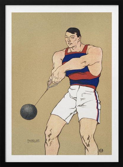 Hammer Throw (1908) - Poster / Art Print
