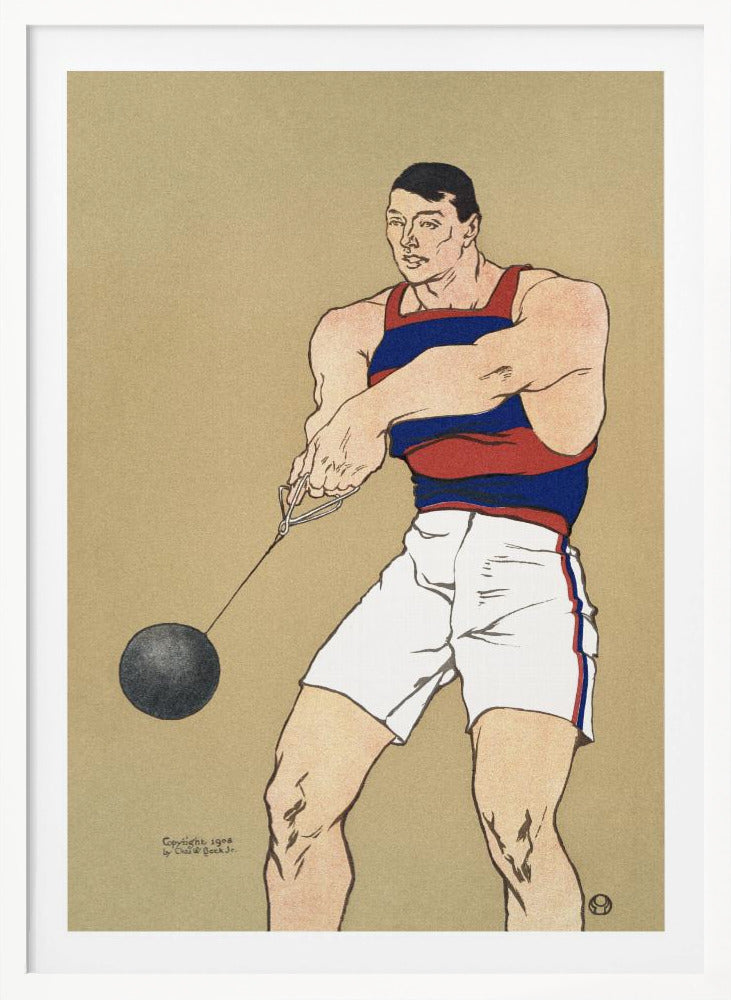 Hammer Throw (1908) - Poster / Art Print