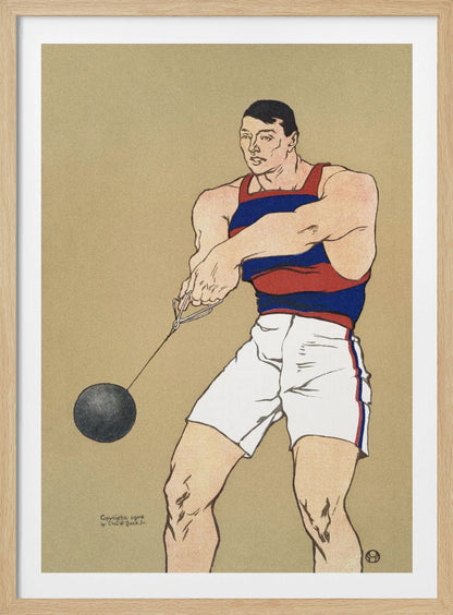 Hammer Throw (1908) - Poster / Art Print