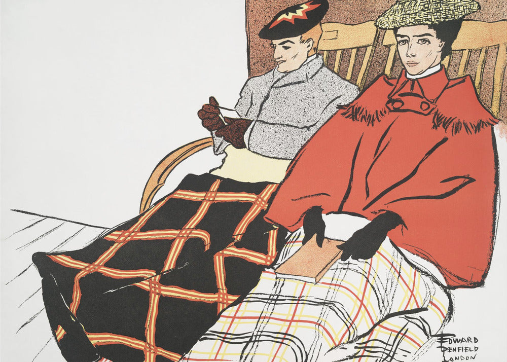 Man and Woman Sitting Together (1897) - Poster / Art Print