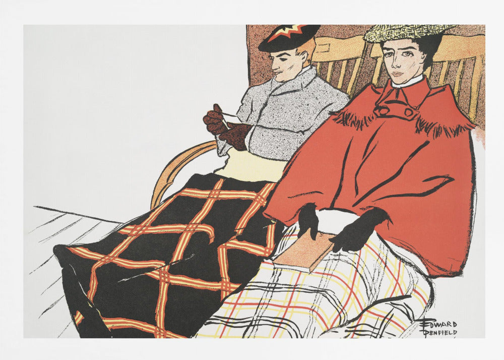 Man and Woman Sitting Together (1897) - Poster / Art Print