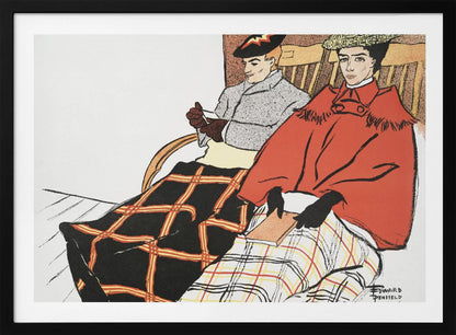 Man and Woman Sitting Together (1897) - Poster / Art Print