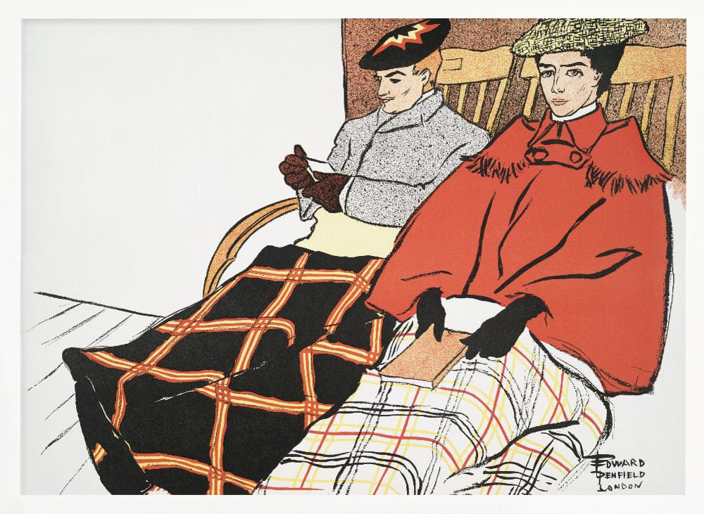 Man and Woman Sitting Together (1897) - Poster / Art Print