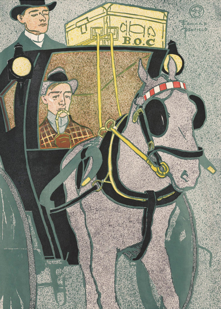 Man In Carriage (1896) - Poster / Art Print