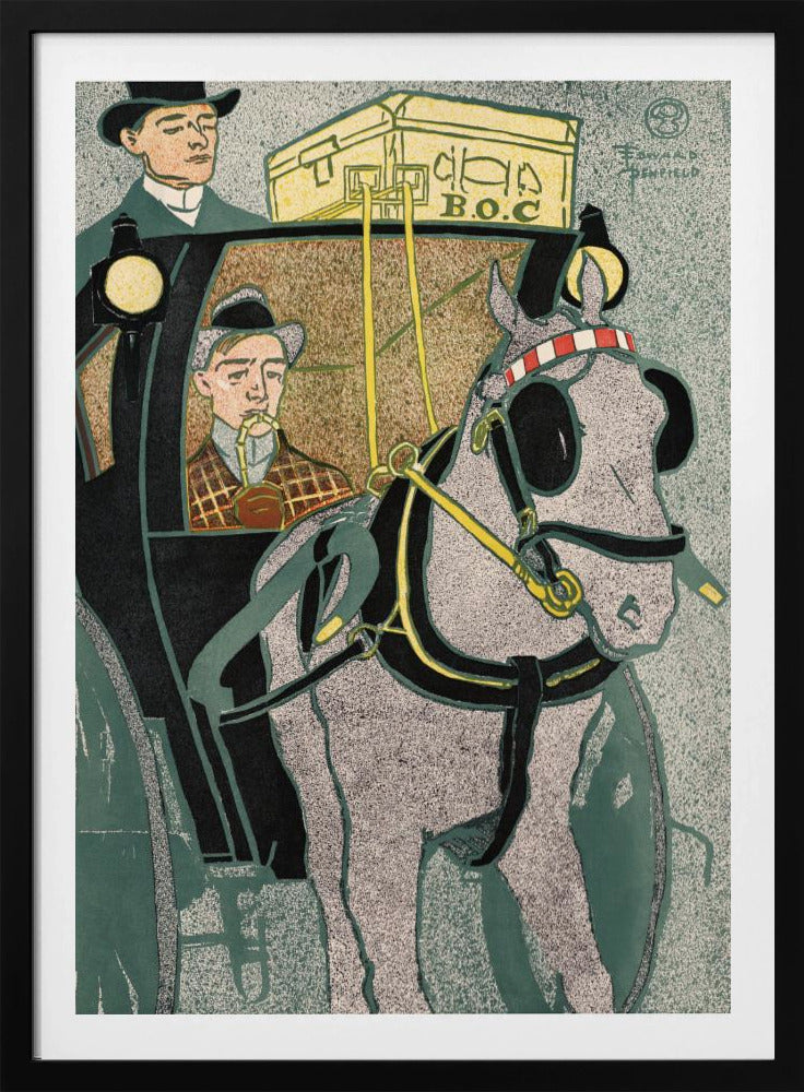 Man In Carriage (1896) - Poster / Art Print