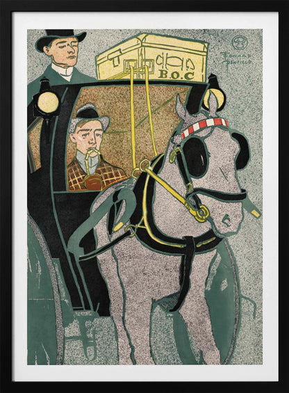 Man In Carriage (1896) - Poster / Art Print