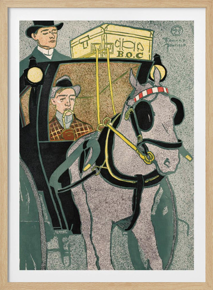 Man In Carriage (1896) - Poster / Art Print