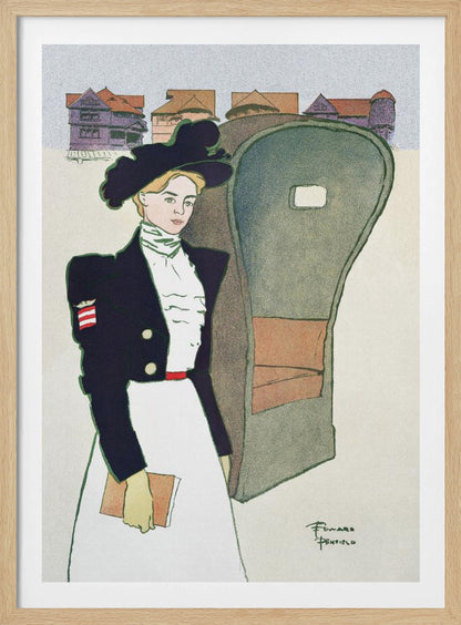 Woman Holding Book (ca. 1890–1907) - Poster / Art Print