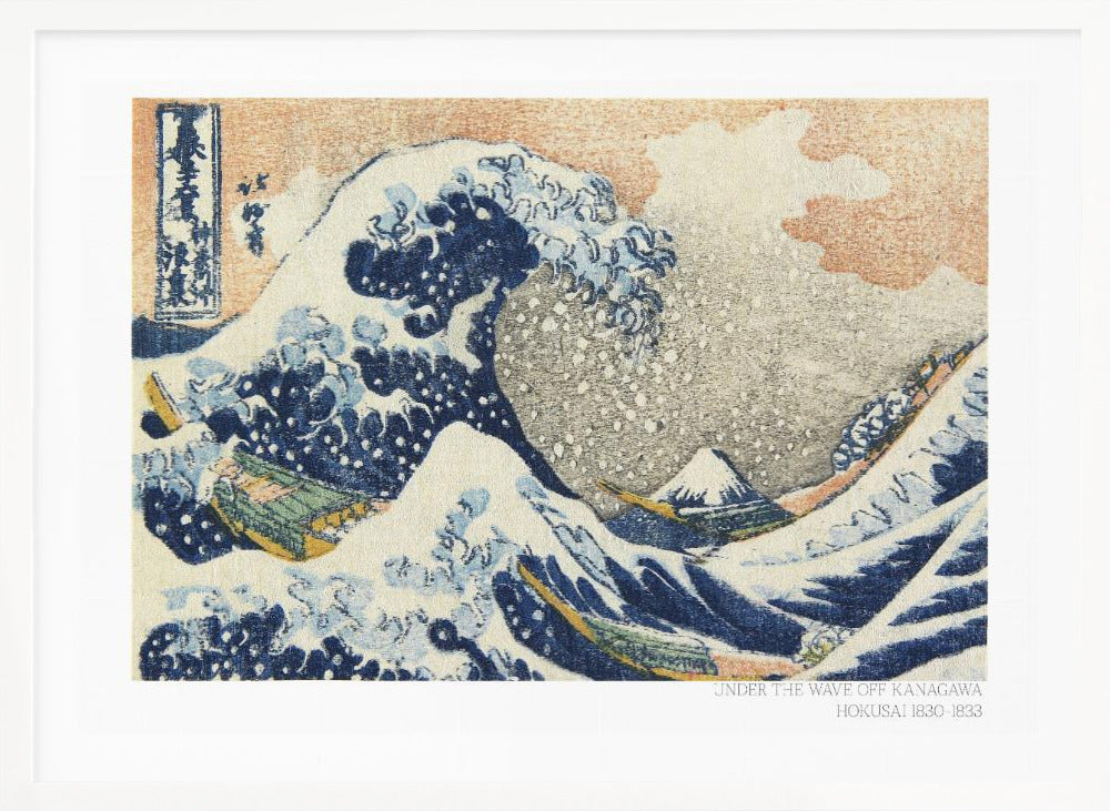 Hokusai's Under the Wave Off Kanagawa (1830 1833) - Poster / Art Print
