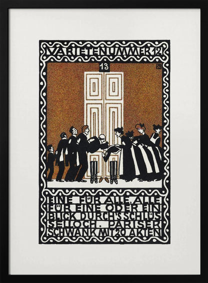 Variety Act 12  One for All, All for One or a Glimpse Through the Keyhole - Poster / Art Print