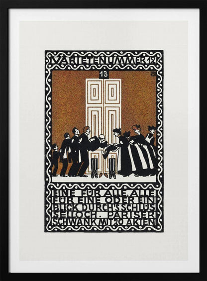 Variety Act 12  One for All, All for One or a Glimpse Through the Keyhole - Poster / Art Print