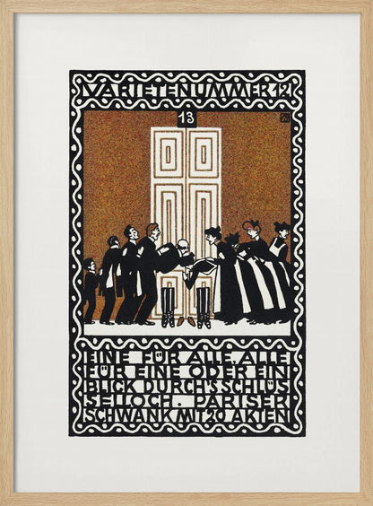 Variety Act 12  One for All, All for One or a Glimpse Through the Keyhole - Poster / Art Print