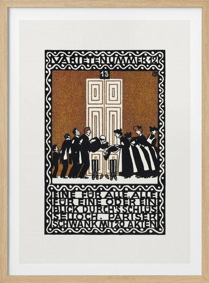 Variety Act 12  One for All, All for One or a Glimpse Through the Keyhole - Poster / Art Print