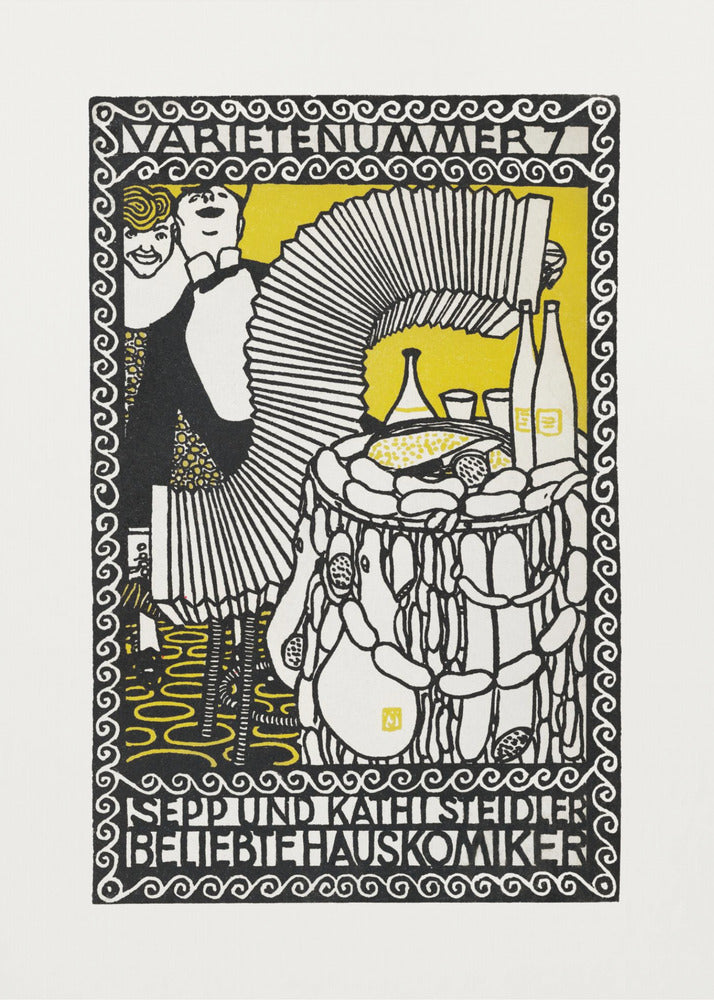 Sepp and Kathi Steidler, Popular House Comedians - Poster / Art Print