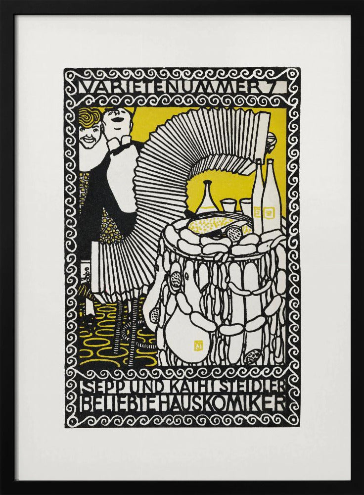 Sepp and Kathi Steidler, Popular House Comedians - Poster / Art Print